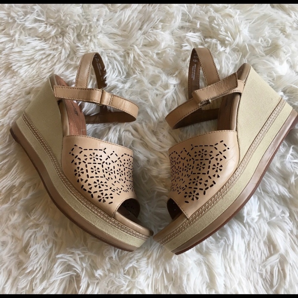 Clark’s sandal wedges NWOT